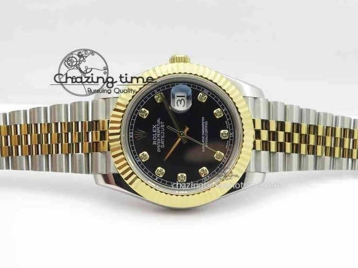 Dial Bracelet Maker Diam Jubilee Best On Edition BP YG DateJust Black 41mm SS II A2813 0510